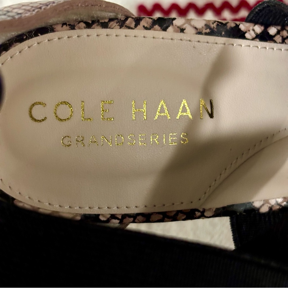 Cole Haan Womens Maikki Elastic Snake Print Heels Pumps Size 5.5 B - Picture 6 of 10
